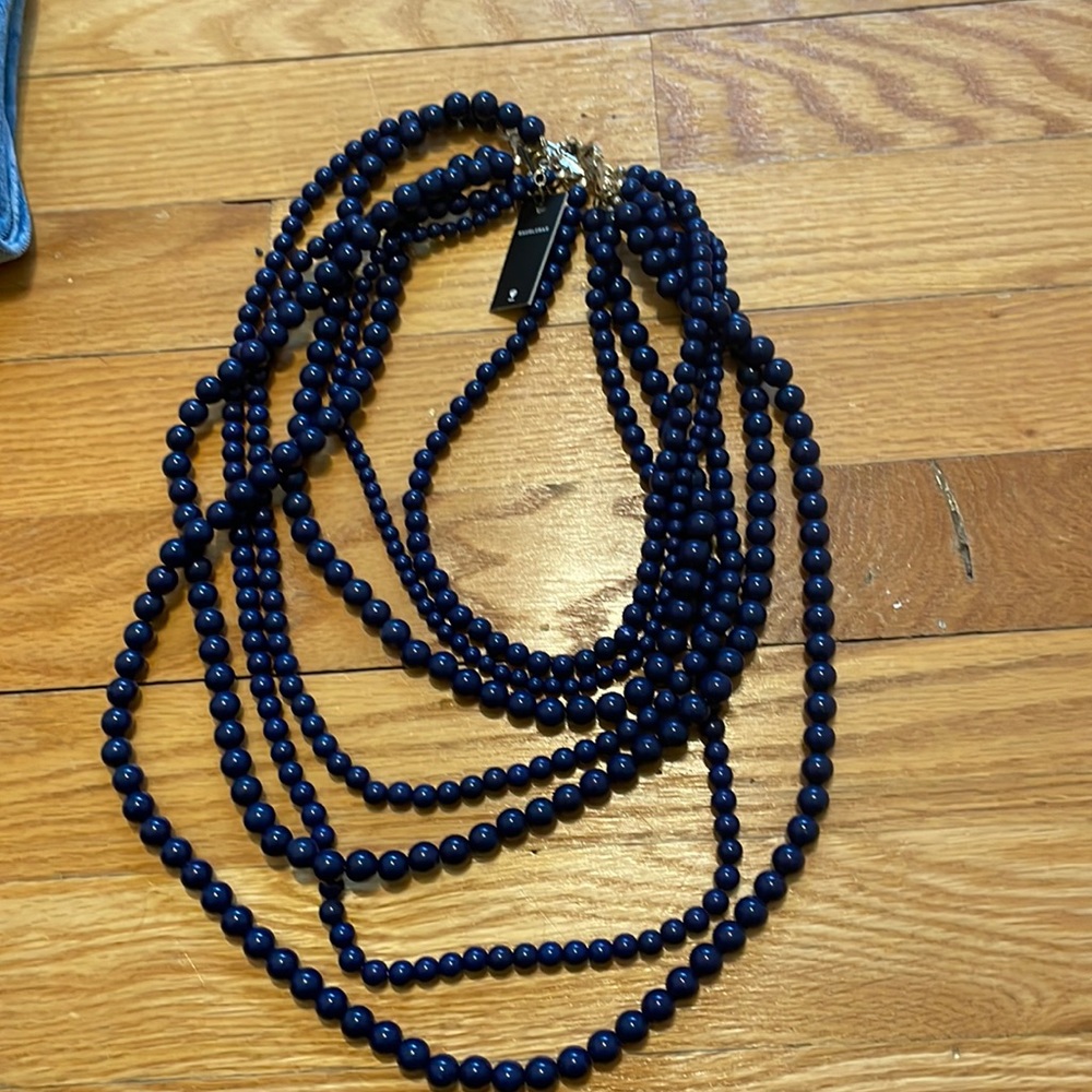 Nwt bauble bar necklace, deep blue